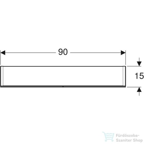 Geberit OPTION 90x70 cm-es kétajtós tükrös szekrény LED világítással,500.583.00.1