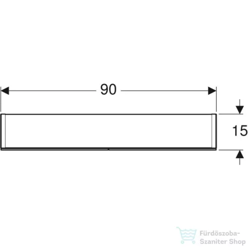 Geberit OPTION 90x70 cm-es kétajtós tükrös szekrény LED világítással,500.583.00.1