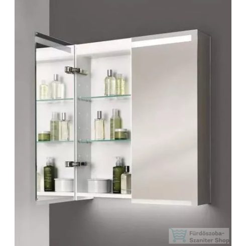 Geberit OPTION 90x70 cm-es kétajtós tükrös szekrény LED világítással,500.583.00.1
