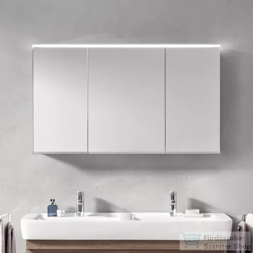 Geberit OPTION PLUS 120x70 cm-es 3 ajtós tükrös szekrény LED világítással,külső/belső tükörrel 500.592.00.1