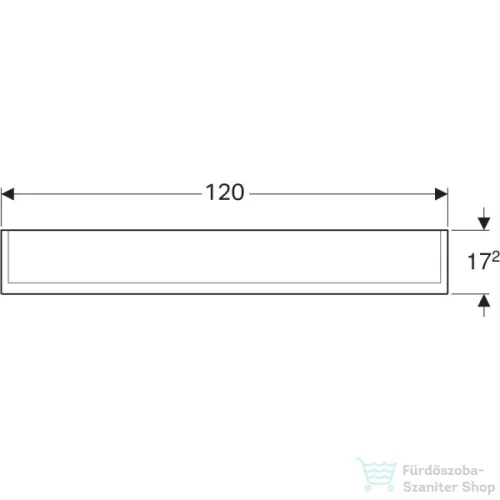 Geberit OPTION PLUS 120x70 cm-es 3 ajtós tükrös szekrény LED világítással,külső/belső tükörrel 500.592.00.1