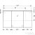Geberit OPTION PLUS 120x70 cm-es 3 ajtós tükrös szekrény LED világítással,külső/belső tükörrel 500.592.00.1