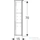 Geberit OPTION PLUS 120x70 cm-es 3 ajtós tükrös szekrény LED világítással,külső/belső tükörrel 500.592.00.1