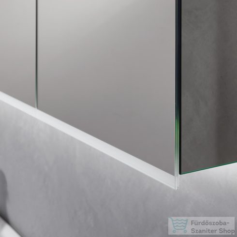 Geberit OPTION PLUS 120x70 cm-es 3 ajtós tükrös szekrény LED világítással,külső/belső tükörrel 500.592.00.1