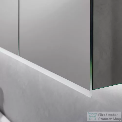Geberit OPTION PLUS 120x70 cm-es 3 ajtós tükrös szekrény LED világítással,külső/belső tükörrel 500.592.00.1