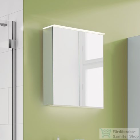 Geberit OPTION PLUS 60x70 cm-es 2 ajtós tükrös szekrény LED világítással,külső/belső tükörrel 500.593.00.1
