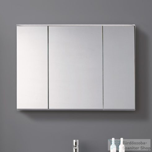 Geberit OPTION PLUS 90x70 cm-es 3 ajtós tükrös szekrény LED világítással,külső/belső tükörrel 500.594.00.1