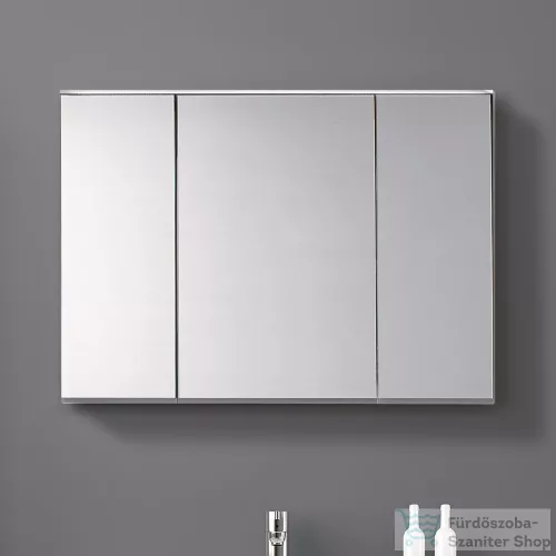Geberit OPTION PLUS 90x70 cm-es 3 ajtós tükrös szekrény LED világítással,külső/belső tükörrel 500.594.00.1