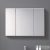 Geberit OPTION PLUS 90x70 cm-es 3 ajtós tükrös szekrény LED világítással,külső/belső tükörrel 500.594.00.1