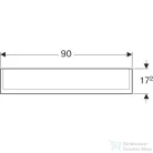 Geberit OPTION PLUS 90x70 cm-es 3 ajtós tükrös szekrény LED világítással,külső/belső tükörrel 500.594.00.1