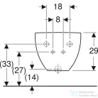 Geberit ACANTO fali bidé,fehér 500.601.01.2