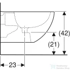 Geberit ACANTO fali bidé,fehér 500.601.01.2