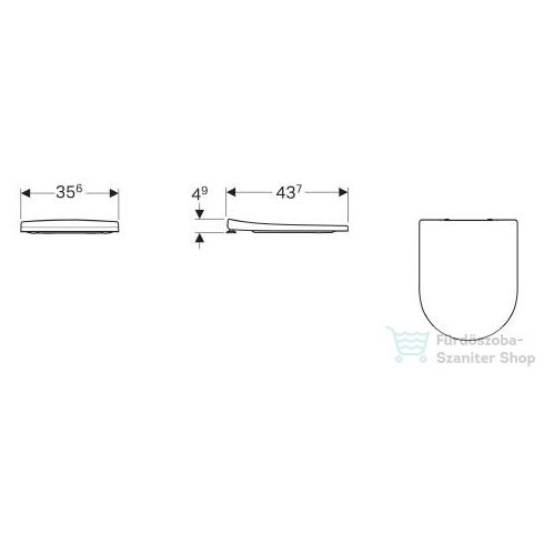 Geberit Acanto wc ülőke normál záródás 500.604.01.2