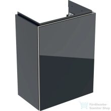   Geberit ACANTO 39,5x24,5x53,5 cm-es 1 ajtós alsószekrény,matt fekete/fényes üveg 500.607.16.1