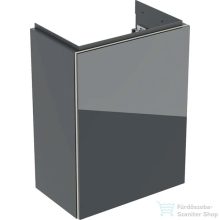   Geberit ACANTO 39,5x24,5x53,5 cm-es 1 ajtós alsószekrény,matt láva/fényes üveg 500.607.JK.2