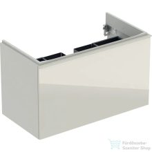   Geberit ACANTO 89x47,5x53,5 cm-es 1 fiókos alsószekrény mosdó nélkül,matt homokszürke/üveg,500.612.JL.2