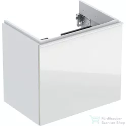   Geberit ACANTO 74x41,6x53,5 cm-es 1 fiókos alsószekrény mosdó nélkül,fehér/fényes üveg,500.615.01.2