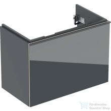   Geberit ACANTO 74x41,6x53,5 cm-es 1 fiókos alsószekrény mosdó nélkül,matt láva/fényes üveg 500.615.JK.2