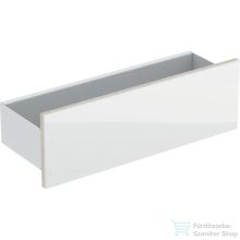   Geberit ACANTO 45 cm-es fali polc,matt fehér/fehér/üveg 500.617.01.2