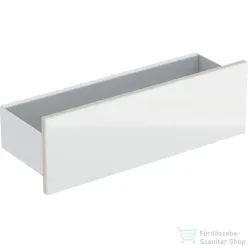   Geberit ACANTO 45 cm-es fali polc,matt fehér/fehér/üveg 500.617.01.2
