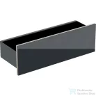 Geberit ACANTO 45 cm-es fali polc,matt fekete/fekete-fényes üveg 500.617.16.1