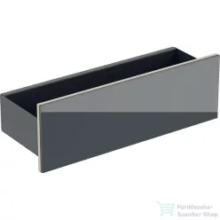   Geberit ACANTO 45 cm-es fali polc,matt láva/láva-fényes üveg 500.617.JK.2