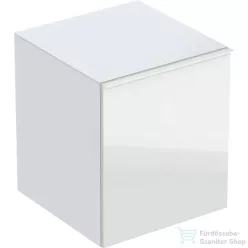   Geberit ACANTO 45x47,6x52 cm-es 1 fiókos fali szekrény belső fiókkal,fényes fehér/üveg 500.618.01.2