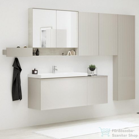 Geberit ACANTO 45x47,6x52 cm-es 1 fiókos fali szekrény belső fiókkal,fényes fehér/üveg 500.618.01.2