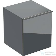   Geberit ACANTO 45x47,6x52 cm-es 1 fiókos fali szekrény belső fiókkal,matt láva/láva fényes üveg 500.618.JK.2