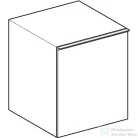 Geberit ACANTO 45x47,6x52 cm-es 1 fiókos fali szekrény belső fiókkal,matt láva/láva fényes üveg 500.618.JK.2