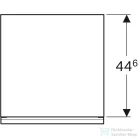 Geberit ACANTO 45x47,6x52 cm-es 1 fiókos fali szekrény belső fiókkal,matt láva/láva fényes üveg 500.618.JK.2