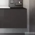 Geberit ACANTO 45x47,6x52 cm-es 1 fiókos fali szekrény belső fiókkal,matt láva/láva fényes üveg 500.618.JK.2