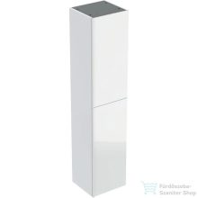   Geberit ACANTO 38x36x173 cm-es 2 ajtós magas szekrény belső fiókkal,fényes fehér/üveg 500.619.01.2