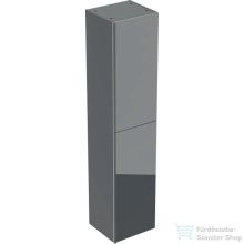   Geberit ACANTO 38x36x173 cm-es 2 ajtós magas szekrény belső fiókkal,matt/fényes láva-üveg 500.619.JK.2