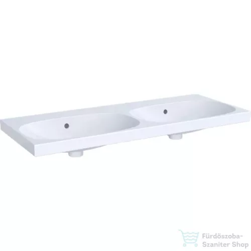 Geberit ACANTO 120x48 cm-es kétmedencés mosdó csaplyuk nélkül,fehér 500.628.01.2