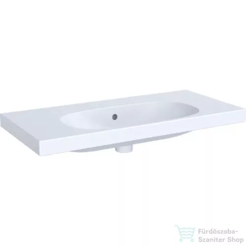 Geberit ACANTO 90x42 cm-es mosdó csaplyuk nélkül,fehér 500.634.01.2