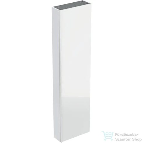 Geberit ACANTO 45x17,4x173 cm-es 1 ajtós magas szekrény,fényes fehér/üveg 500.637.01.2