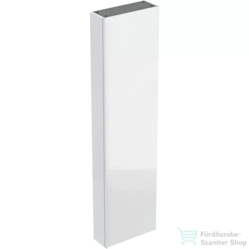 Geberit ACANTO 45x17,4x173 cm-es 1 ajtós magas szekrény,fényes fehér/üveg 500.637.01.2