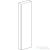 Geberit ACANTO 45x17,4x173 cm-es 1 ajtós magas szekrény,fényes fehér/üveg 500.637.01.2