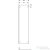 Geberit ACANTO 45x17,4x173 cm-es 1 ajtós magas szekrény,fényes fehér/üveg 500.637.01.2