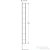Geberit ACANTO 45x17,4x173 cm-es 1 ajtós magas szekrény,fényes fehér/üveg 500.637.01.2