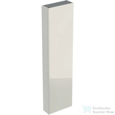 Geberit ACANTO 45x17,4x173 cm-es 1 ajtós magas szekrény,matt homokszürke/homokszürke fényes üveg 500.637.JL.2