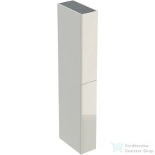   Geberit ACANTO 22x47,6x173 cm-es 2 fiókos magas szekrény,2 rekesszel,matt homokszürke/homokszürke fényes üveg 500.638.JL.2