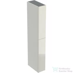   Geberit ACANTO 22x47,6x173 cm-es 2 fiókos magas szekrény,2 rekesszel,matt homokszürke/homokszürke fényes üveg 500.638.JL.2