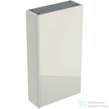   Geberit ACANTO 45x17,4x82 cm-es 1 ajtós fali szekrény, belső tükörrel,matt homokszürke/homokszürke fényes üveg 500.639.JL.2