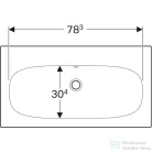 Geberit ACANTO 90x48 cm-es beépíthető mosdó csaplyuk nélkül,fehér 500.643.01.2