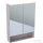 Geberit ACANTO 59,5x83 cm-es kétajtós tükrös szekrény LED-világítással,fakó tölgy 500.644.00.2