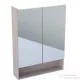 Geberit ACANTO 59,5x83 cm-es kétajtós tükrös szekrény LED-világítással,fakó tölgy 500.644.00.2