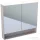 Geberit ACANTO 90x83 cm-es kétajtós tükrös szekrény LED-világítással,fakó tölgy 500.646.00.2