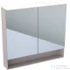 Geberit ACANTO 90x83 cm-es kétajtós tükrös szekrény LED-világítással,fakó tölgy 500.646.00.2